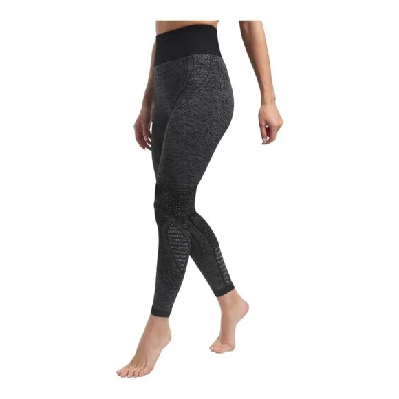 Running Girl XL Grey Heather Compression Leggings - Picture 2 of 8